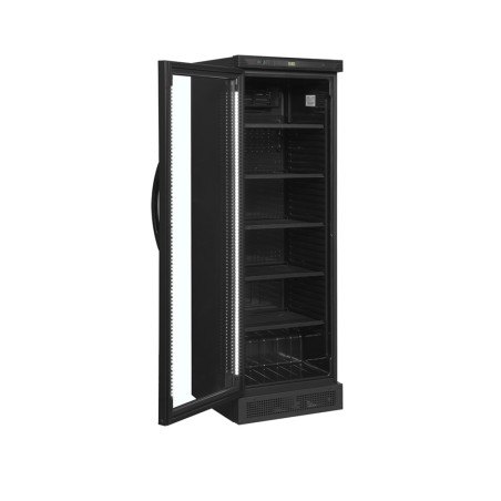 Armoire Réfrigérée Boissons Noir TEFCOLD CEV425 - Porte Vitrée Gauche 347L