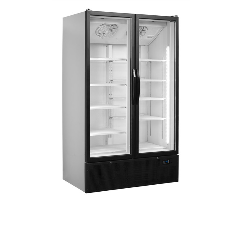 Armadio Refrigerato per Bevande 2 Porte Vetrate TEFCOLD - 652 L: Vetrina professionale per le tue bevande