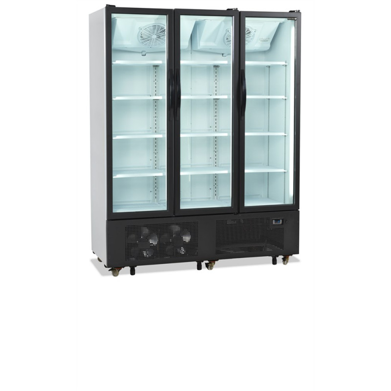 Armoire Réfrigérée à Boissons 3 Portes Vitrées - 825 L TEFCOLD FS1600H: Stockez vos boissons avec efficacité et style.