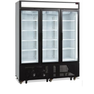 Armadio Refrigerato 3 Porte Vetrate - 825 L TEFCOLD: Stoccaggio ottimale & presentazione elegante