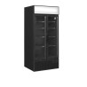 Armadio Refrigerato Nero TEFCOLD - 2 Porte Vetrate - 535 L