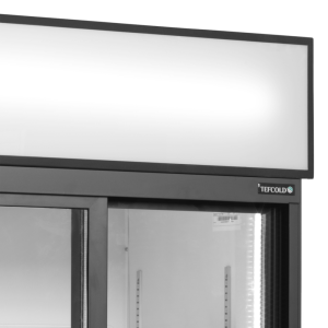 Armadio Refrigerato 2 Porte Vetrate Bianco TEFCOLD 462 L - Alte Prestazioni