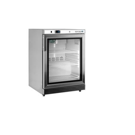 TEFCOLD 120 L Stainless Steel Glass Door Negative Refrigerated Cabinet