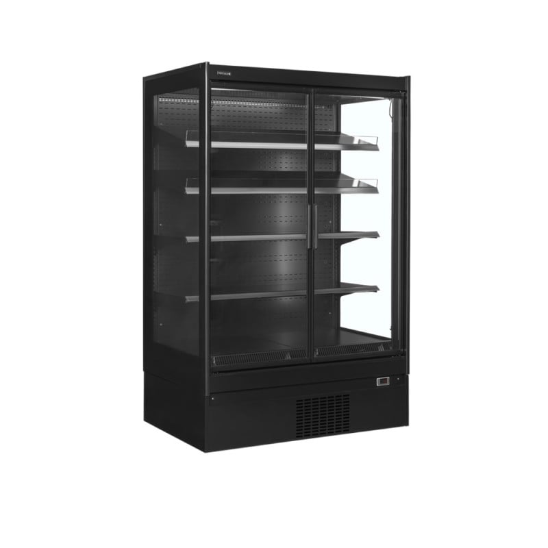 Vetrina Refrigerata Supermercato Positiva Nera TEFCOLD - 770 L