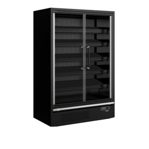 Vetrina refrigerata Supermercato TEFCOLD Nero - 2 Porte - 629 L