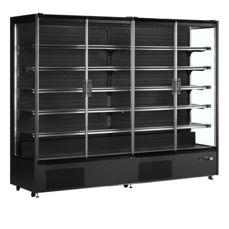 Vetrina Refrigerata Supermercato TEFCOLD Nera - 1529L