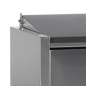 Saladette da Appoggio Coperchio Inox Statico 8 GN 1/4 - 41,6 L - TEFCOLD