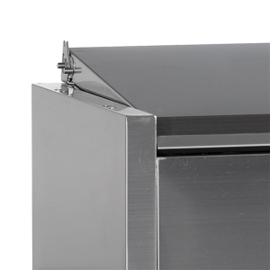 Saladette to Place Stainless Steel Lid Static 8 GN 1/4 - 41.6 L - TEFCOLD