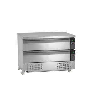 Tavolo Refrigerato Positivo di Sottobanco GN 2/1 - 154 L - 2 Cassetti | TEFCOLD