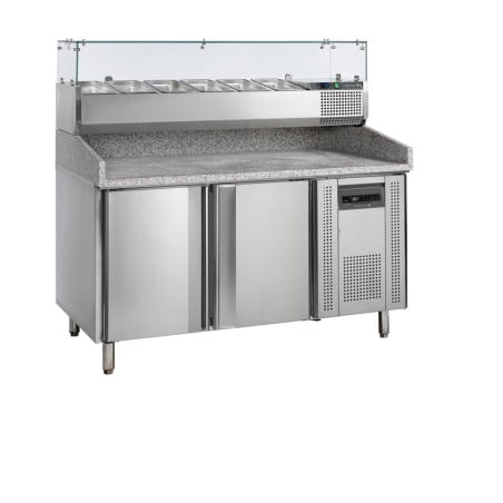 Mobile per Pizza GN 1/3 e GN 1/6 - 2 Porte | TEFCOLD PT1200