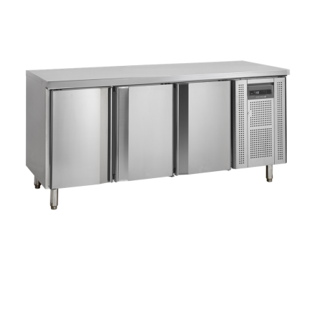 Tavolo Refrigerato Negativo in Acciaio Inox - 3 Porte - GN 1/1 TEFCOLD: conservazione ottimale dei prodotti freschi