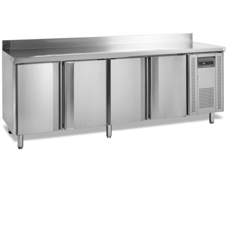 Tavolo refrigerato negativo con alzatina - 4 porte - GN 1/1 Tefcold CF7410