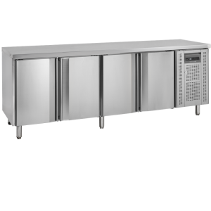 Negative Refrigerated Table in Stainless Steel - 4 Doors - GN 1/1 TEFCOLD: optimal performance in the kitchen!