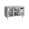 Tavolo Refrigerato Positivo in Acciaio Inox - 2 Porte Vetrate - GN 1/1 | TEFCOLD