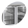 Tavolo Refrigerato Positivo in Acciaio Inox - 2 Porte Vetrate - GN 1/1 | TEFCOLD