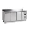 Tavolo Refrigerato Positivo 3 Porte con Alzatina - TEFCOLD | 402 L, Acciaio Inox | Fourniresto