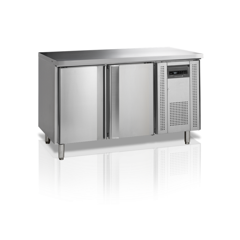 Tavolo Refrigerato Inox 2 Porte GN 1/1 TEFCOLD CK7210/-SP - Raffreddamento ventilato, sbrinamento automatico