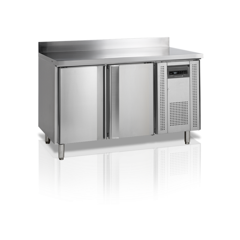 Tavolo Refrigerato in Acciaio Inox con Alzatina - 2 Porte - GN 1/1 | TEFCOLD CK7210