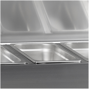 Saladette da Appoggio Inox - 9 GN 1/3 TEFCOLD: Pratica ed Elegante