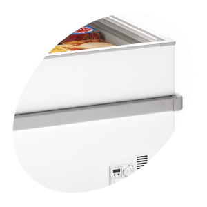 Congelatore TEFCOLD Scorrevole Vetrato 805L - Ideale per Supermercato