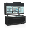 Black Wall Cabinet Freezer TEFCOLD - 628L | Supermarket