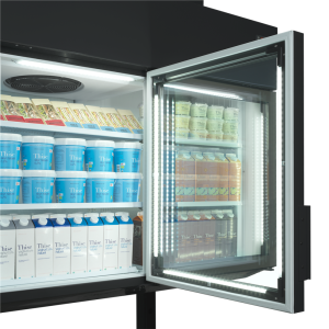 Congelatore Armadio TEFCOLD Nero - Grande Capacità 628L - Ideale per Supermercato