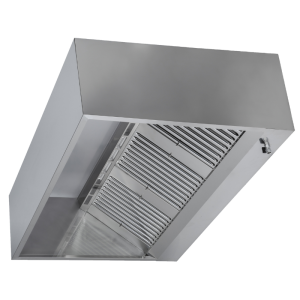 Hotte Cubique 1100 LED Sans Moteur - Dynasteel Qualité Inox AISI 304