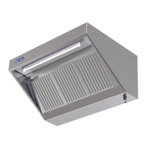 Cappa Snack Completa 700 con Motore, Led e Variatore - Dynasteel, Acciaio Inox AISI 304