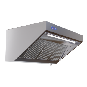 Cappa Snack Completa 900 - Lunghezza 1600 - Motore, Led e Dimmer - Dynasteel