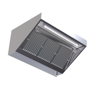 Cappa Snack 700 Led Senza Motore Dynasteel - Lung. 1400 mm, Inox AISI304