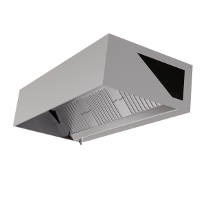 Cappa Cubica 900 Led Senza Motore Dynasteel - Lunghezza 1600 & Inox AISI 304