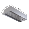 Cappa Cubica 1100 LED Senza Motore - Lunghezza 1600 Dynasteel