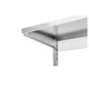 Mensola a Muro in Acciaio Inox su Cremagliere - L 800 x P 400 mm | Dynasteel