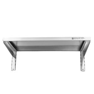 Mensola a Muro in Acciaio Inox su Cremagliere - L 800 x P 400 mm | Dynasteel