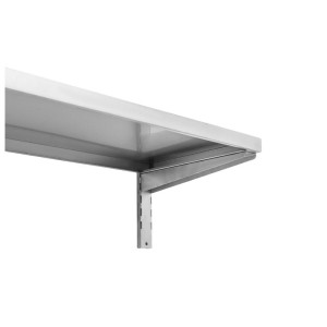 Mensola a muro in acciaio inox - L 1000 x P 400 mm | Dynasteel