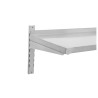 Mensola a Muro in Acciaio Inox su Cremagliere - L 1200 x P 400 mm - Dynasteel