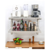 Mensola da Parete in Acciaio Inox su Cremagliere 2 Livelli - L 800 x P 400 mm - Dynasteel
