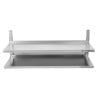 Mensola a Muro in Acciaio Inox su Cremagliere 2 Livelli - L 1200 x P 400 mm - Dynasteel