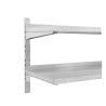 Mensola a Muro in Acciaio Inox su Cremagliere 2 Livelli - L 1200 x P 400 mm - Dynasteel