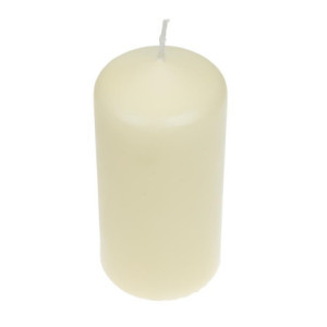 Candele alte cilindriche avorio 120mm - Lotto di 12 Bolsius