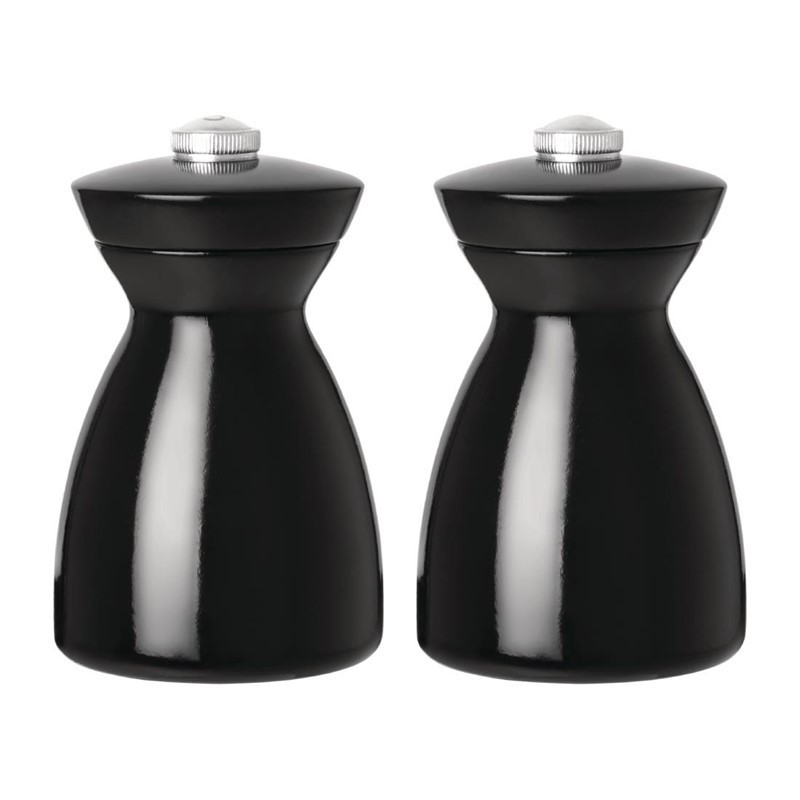 Set of Dark Wood Salt and Pepper Mills Olympia - Modern and Efficient Style