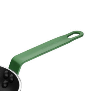 Non-stick Aluminium Frying Pan with Green Handle - Ø200mm Hygiplas: Professional cooking made easy!