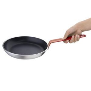 Padella in alluminio antiaderente con manico rosso Ø 240mm Hygiplas