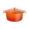 Cocotte Rotonda Arancione Vogue 3,2 L in Ghisa