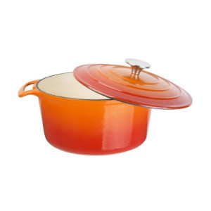 Cocotte Rotonda Arancione Vogue 3,2 L in Ghisa