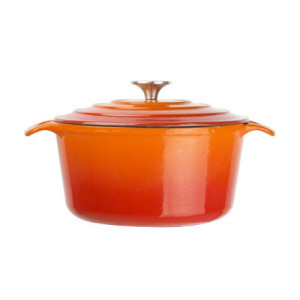 Cocotte Rotonda Arancione Vogue 3,2 L in Ghisa