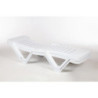 Chaises Longues en Polypropylène Blanc - Lot de 4 by Resol