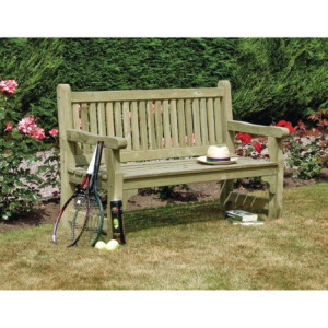Panca da giardino in legno tenero Rowlinson - Comfort ed eleganza