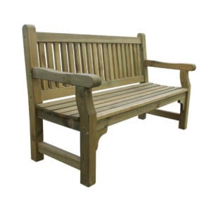 Panchina da giardino in legno tenero Rowlinson - Comfort ed eleganza