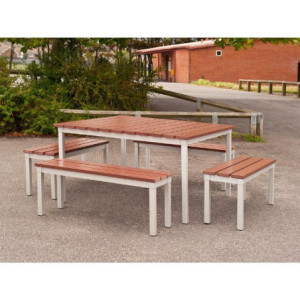 Banc Esterno Imitazione Legno di Noce 1050 mm Gopak CK814